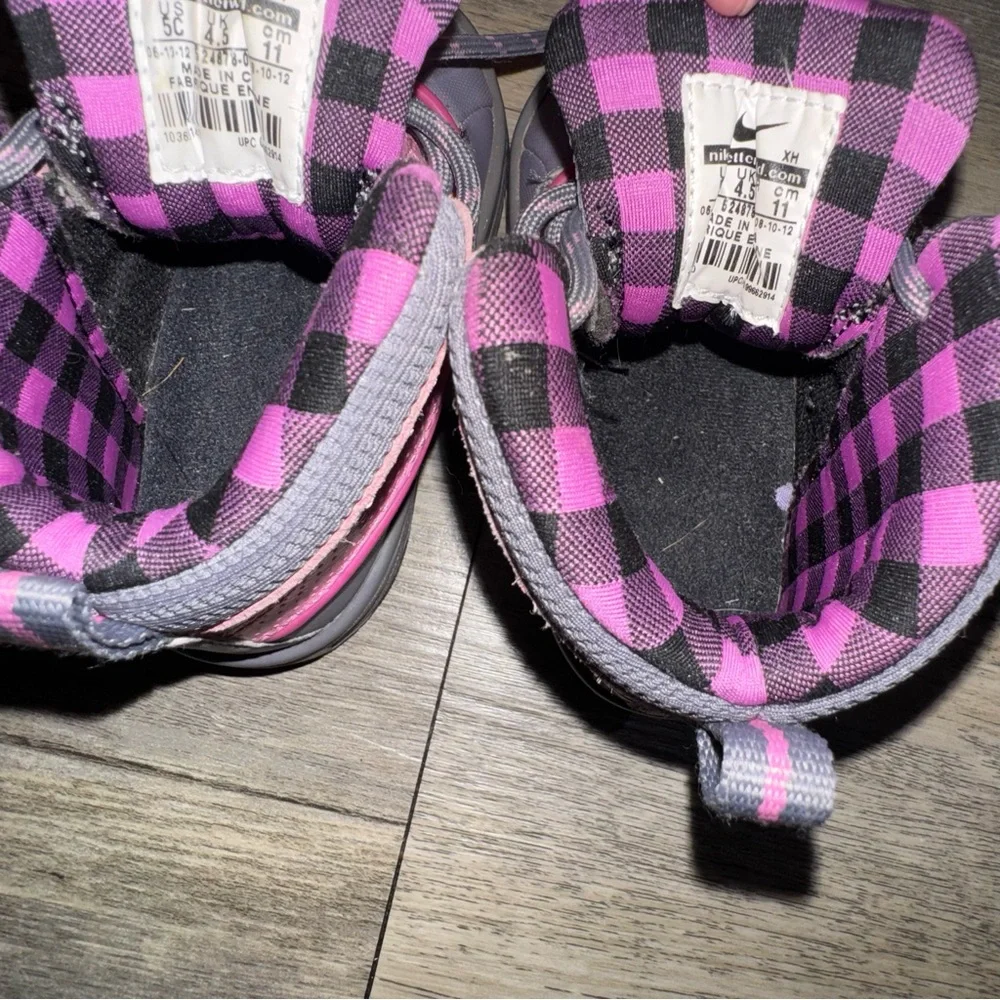Nike Pink and Gray Winter Boots with Sturdy Design